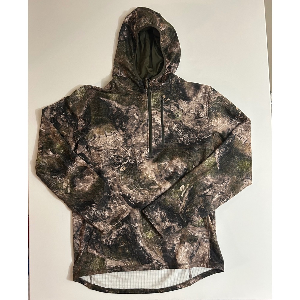 Magellan Pro Hunt Mossy Oak Terra Gila Camo Quarter-Zip Hoodie XL Mens